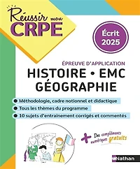 Annales histoire, géo, EMC: épreuve d'application, écrit M2