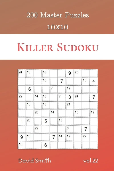 Killer Sudoku - 200 Master Puzzles 10x10 vol.22