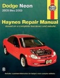 Haynes Dodge Neon 2000 Thru 2003