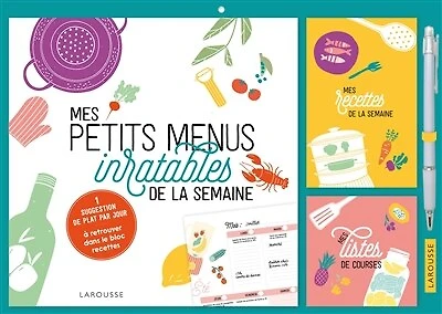 Petit calendrier cuisine: Mes petits menus inratables de la semaine