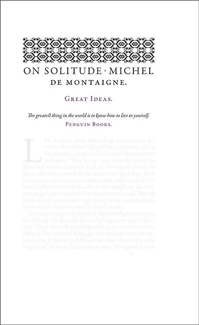 Great Ideas On Solitude
