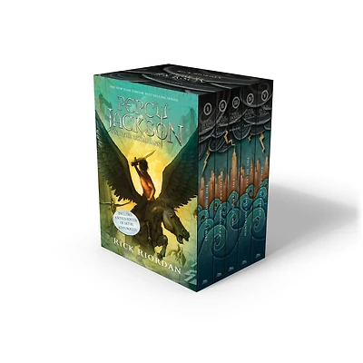 Percy Jackson and the Olympians 5 Book Paperback Boxed Set (new covers w/poster): Indigo Exclusive