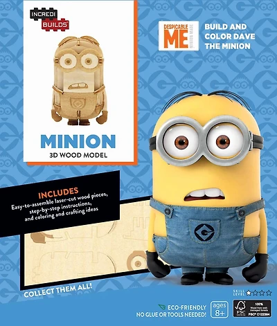 Incredibuilds: Minions 3d Wood Model: 3D Wood Model