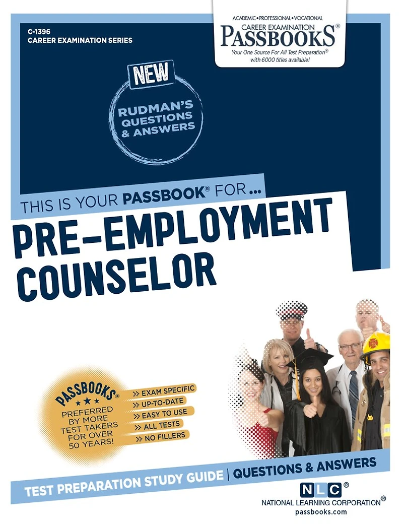 Pre-Employment Counselor (C-1396): Passbooks Study Guide