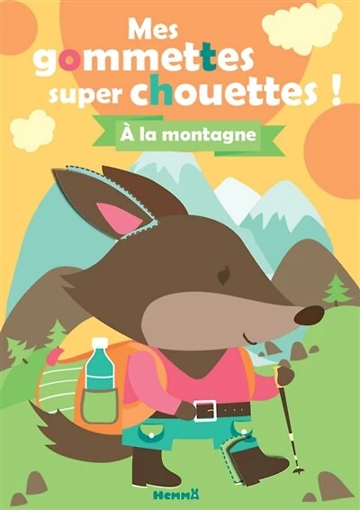 A la montagne: mes gommettes super chouettes !