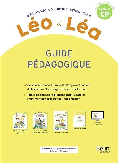 Léo et Léa, méthode de lecture syllabique CP, cycle 2: guide pédagogique