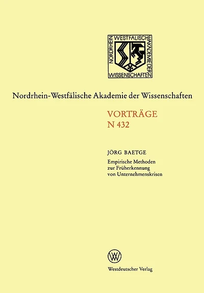 Empirische Methoden zur Früherkennung von Unternehmenskrisen