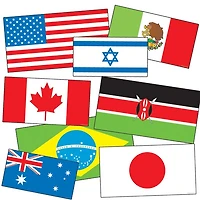 Accent Punch Outs International Flags