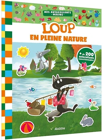 Mes autocollants malins: Loup en pleine nature