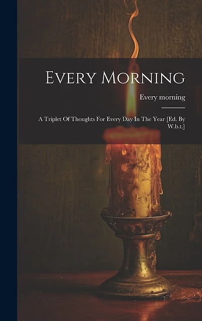 Every Morning: A Triplet Of Thoughts For Every Day In The Year [ed. By W.b.t.]