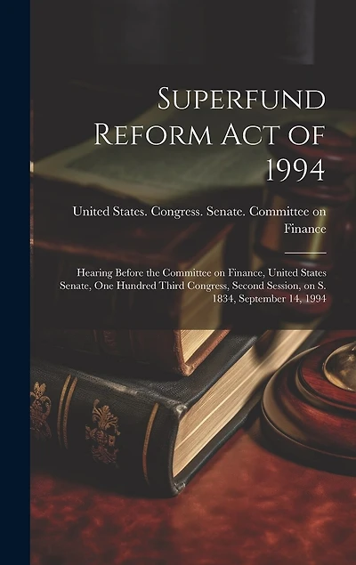 Superfund Reform Act of 1994: Hearing Before the Committee on Finance, United States Senate, One Hundred Third Congress, Second Session, on S. 1834, September 14, 1994