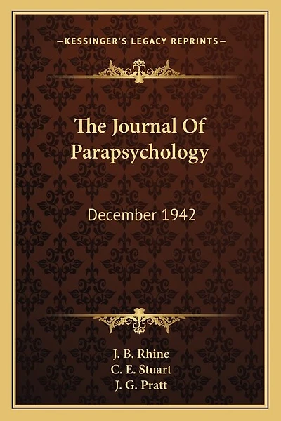 The Journal Of Parapsychology: December 1942