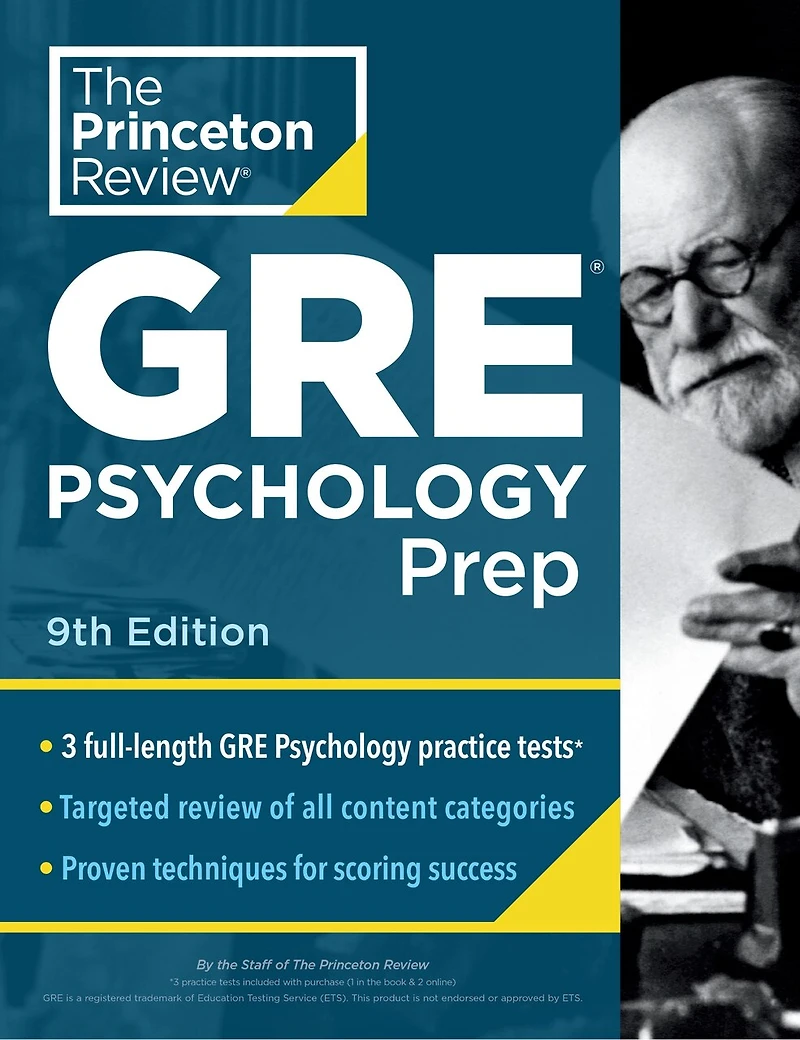 Princeton Review GRE Psychology Prep, 9th Edition: 3 Practice Tests + & Techniques Content