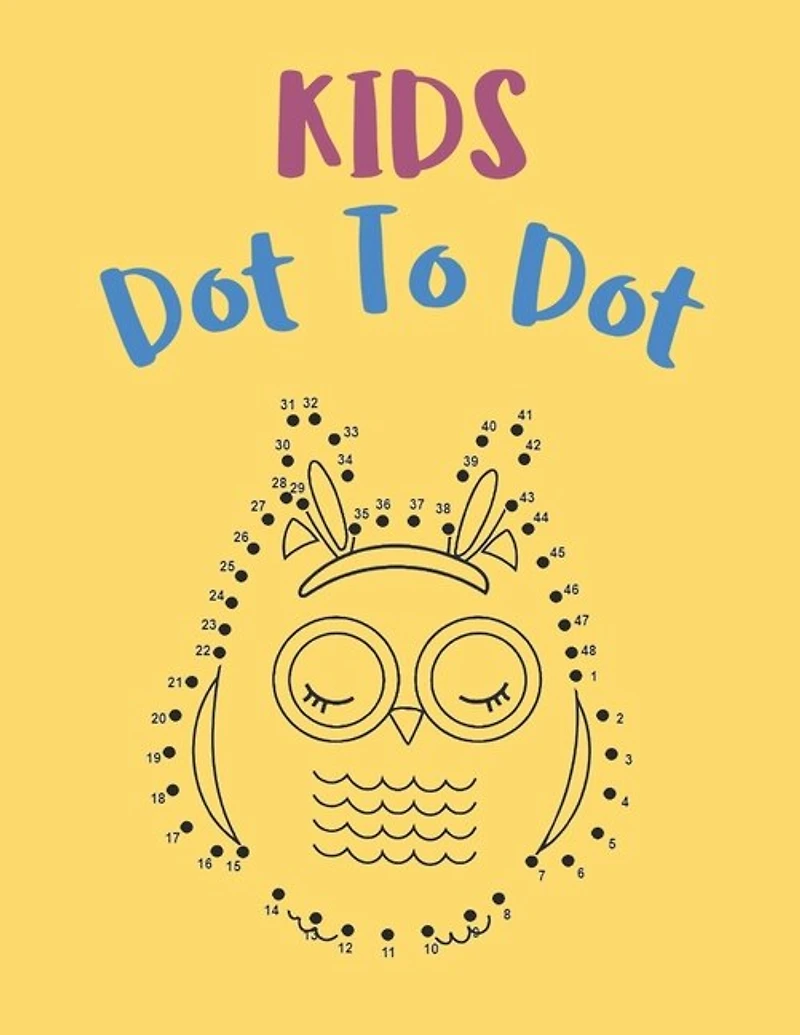 Kids Dot To Dot: Cute Animals and Bugs Activity Book for Girls And Boys