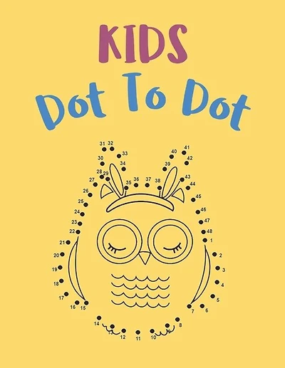 Kids Dot To Dot: Cute Animals and Bugs Activity Book for Girls And Boys