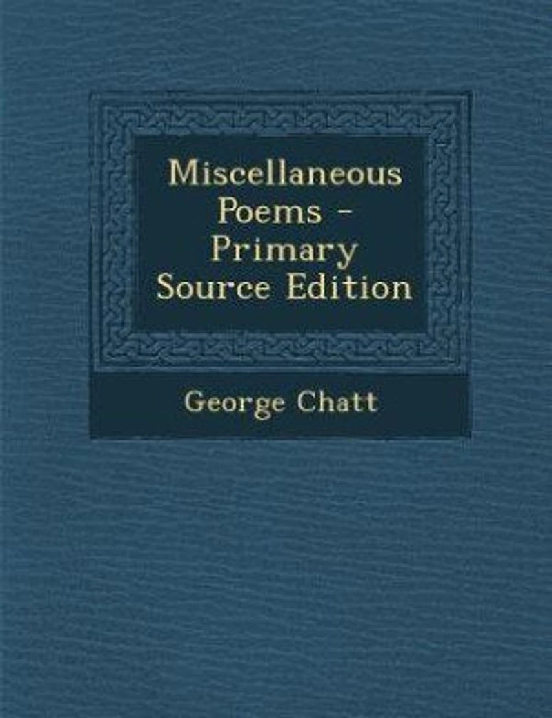 Miscellaneous Poems - Primary Source Edition