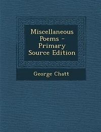 Miscellaneous Poems - Primary Source Edition