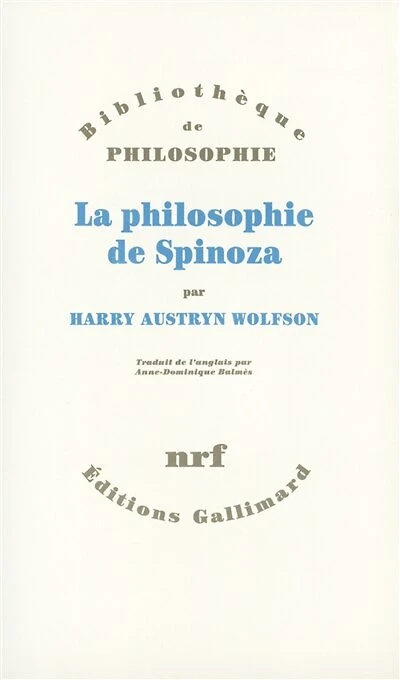 La philosophie de Spinoza
