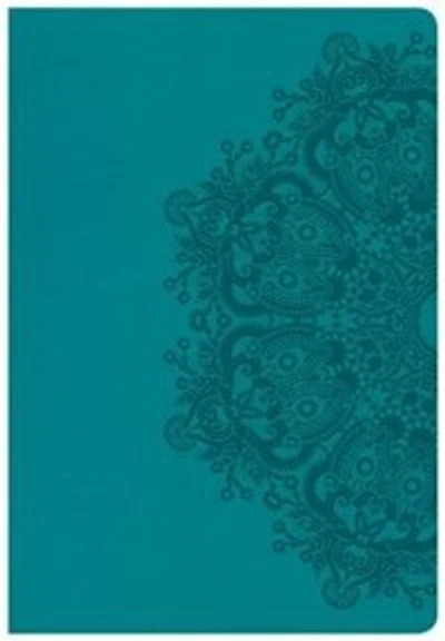 Csb Super Giant Print Reference Bible, Teal Leathertouch