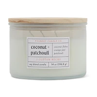 14oz Lidded Candle, Magnolia Amber