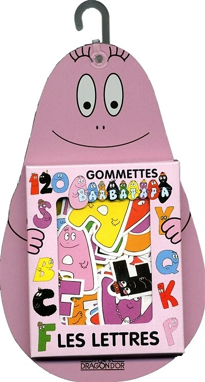 120 Gommettes Barbapapa -Les Lettres