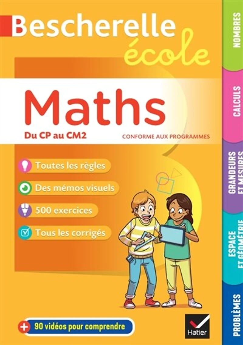 Bescherelle école maths: du CP au CM2