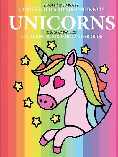 Coloring Book for 4-5 Year Olds (Unicorns)