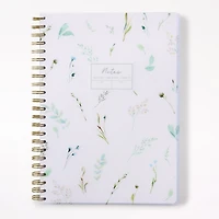 A4 Polypro Spiral All Over Floral Notebook