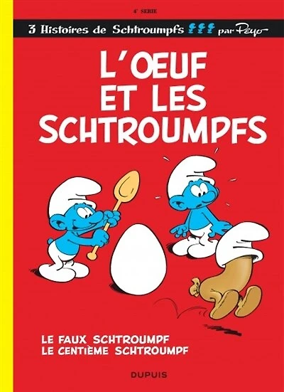 L' oeuf et les Schtroumpfs