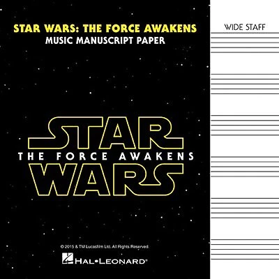 Star Wars: The Force Awakens - Manuscript Paper: Wide-staff