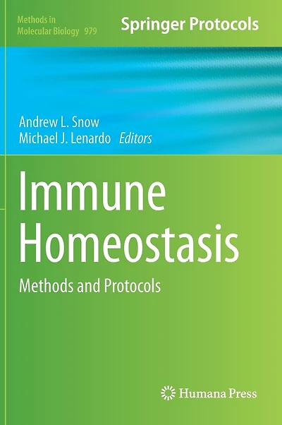Immune Homeostasis: Methods and Protocols