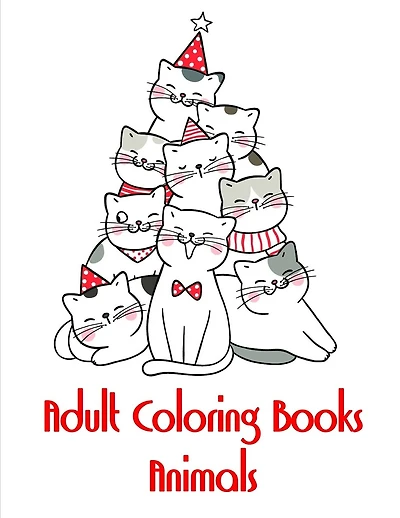 Adult Coloring Books Animal: Cute pictures with animal touch and feel book for Early Learning