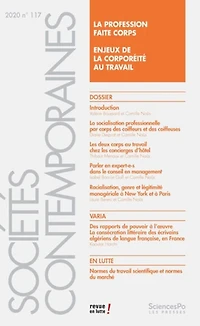 Sociétés contemporaines, no 117: Profession faite corps (La) /