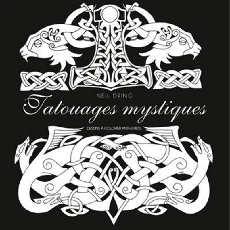 Tatouages mystiques: dessins à colorier anti-stress