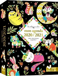 Agenda 2020/2021 avec stickers a gratter