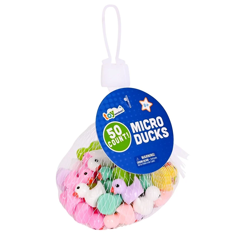 Micro Resin Ducks 50ct in Mesh Bag