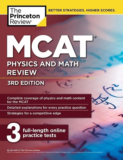 Princeton Review MCAT Physics and Math Review, 5th Edition: Complete Content Prep + Practice Tests