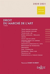 Droit du marché de l'art: 2020-2021