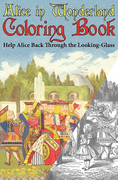 Alice In Wonderland Coloring Book: Help Alice Back Through The Looking-glass (abridged) (engage Books)