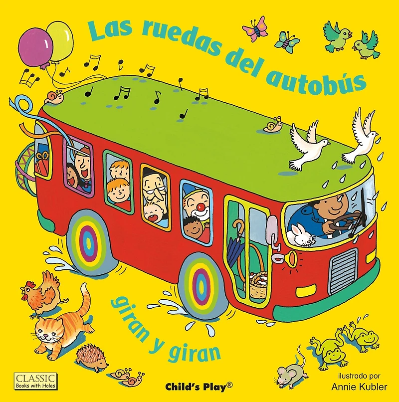 Las ruedas del autobús giran y