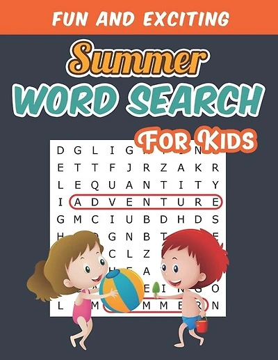 Summer Word Search For Kids: Fun Summer Puzzle Activity Workbook for Kids With Bonus Coloring Pages