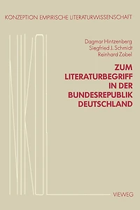 Zum Literaturbegriff in der Bundesrepublik Deutschland