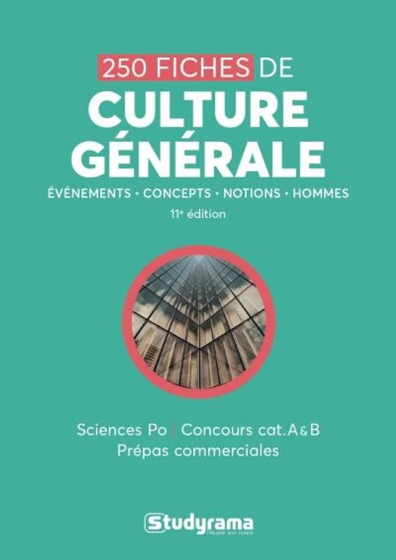 250 fiches de culture générale: Sciences Po, concours cat. A & B, prépas commerciales