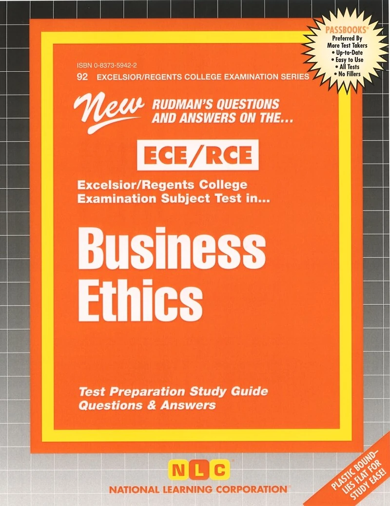 Business Ethics (RCE-92): Passbooks Study Guide