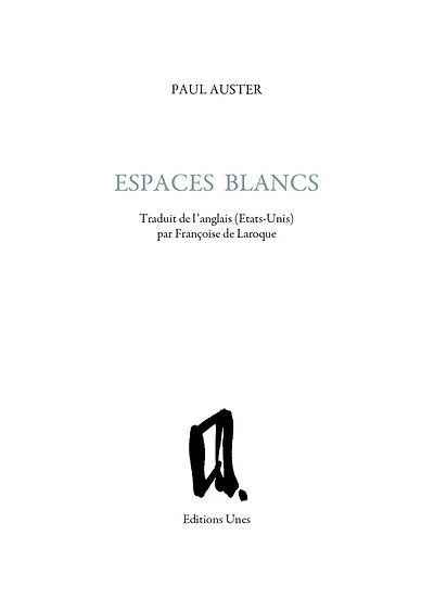 Espaces blancs: une danse pour être lue à haute voix