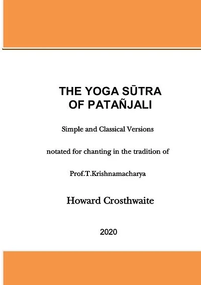 The Yoga Sutra of Patanjali: Notated for Chanting