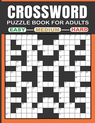Crossword Puzzle Book for Adults - Easy - Medium - Hard: Crossword Puzzle Books for Adults with Three Challenging Levels Crossword Puzzles - 160 Puzzles - Large Print Edition