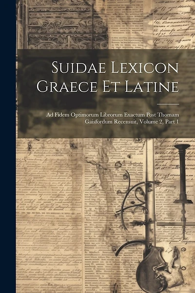 Suidae Lexicon Graece Et Latine: Ad Fidem Optimorum Librorum Exactum Post Thomam Gaisfordum Recensuit, Volume 2, part 1