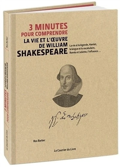 3 minutes pour comprendre la vie et l'oeuvre de William Shakespeare: la vie et la légende, Hamlet, la langue et le vocabulaire, Roméo et Juliette, l'influence...