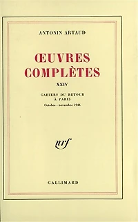 Cahiers du retour à Paris: octobre-novembre 1946